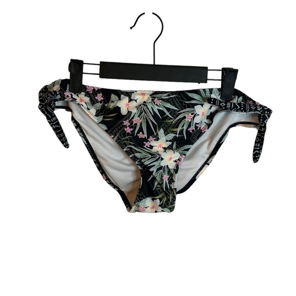 NWT HOT WATER TROPICAL PRINT RUCHED BIKINI BOTTOMS - Picture 1 of 4